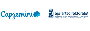 logoer: Capgemini og Sjøfartsdirektoratet