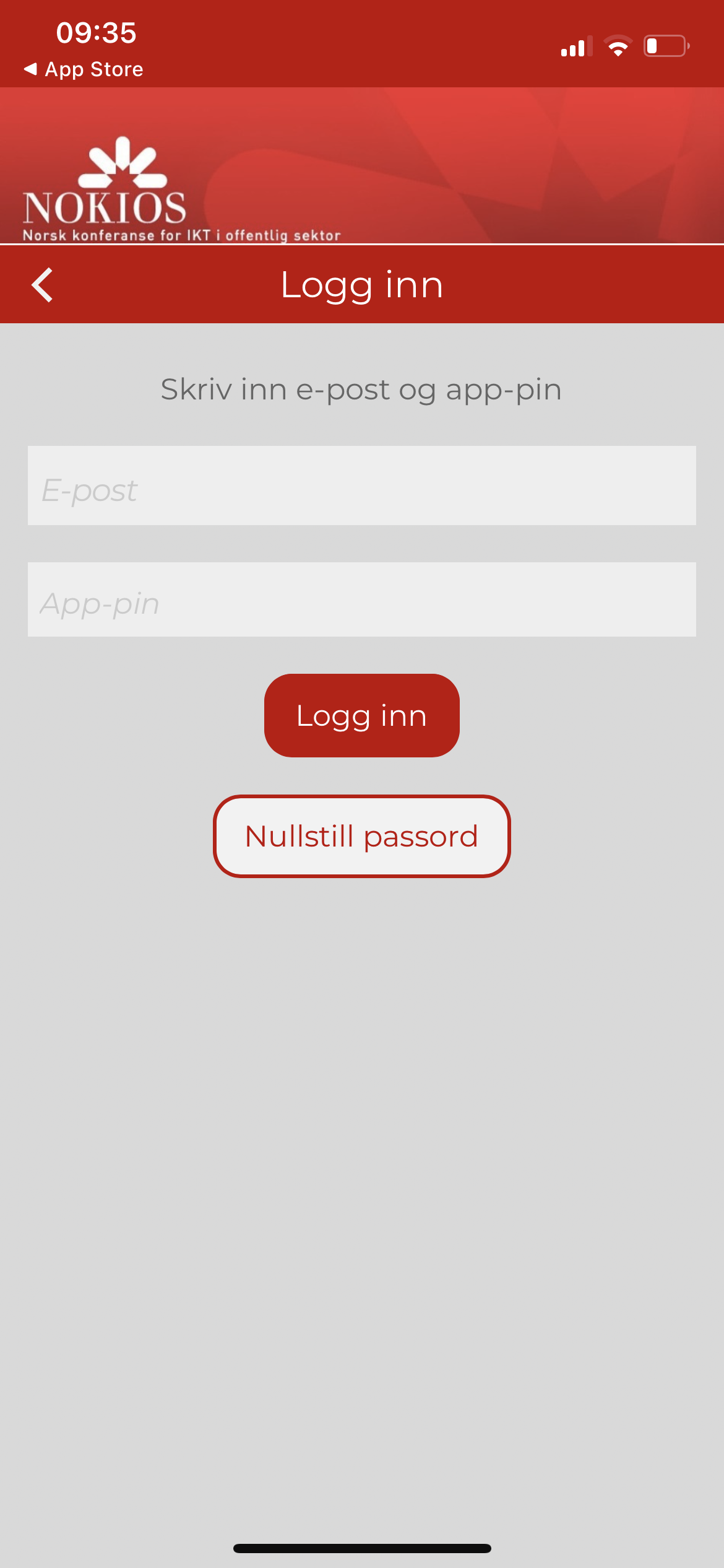 log-in nokios app innlogging