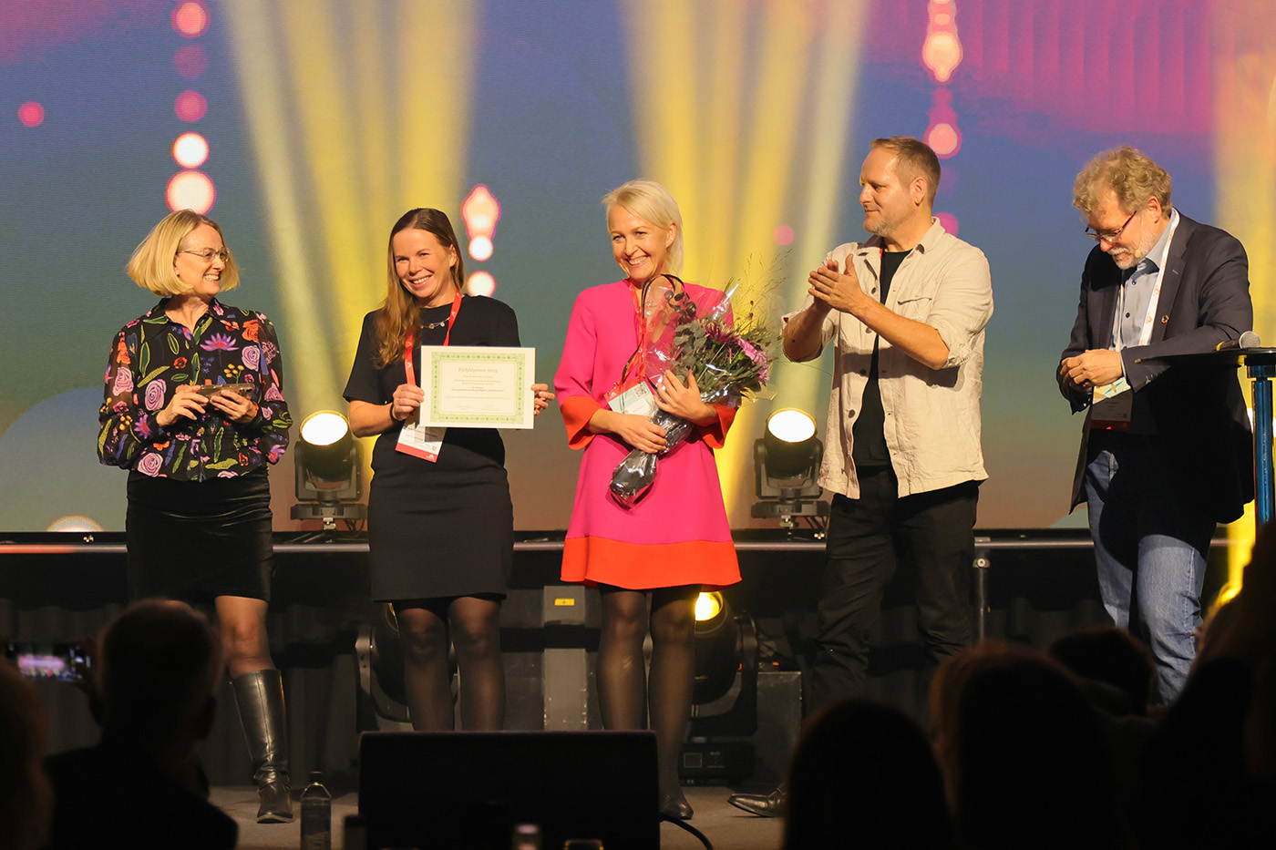 Foto fra utdelingen av publikumsprisen