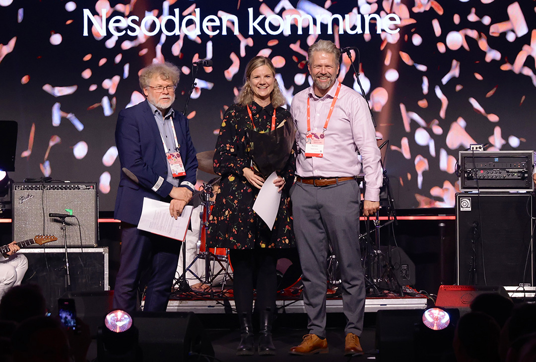 Nesodden kommune mottar publikumsprisen under NOKIOS
